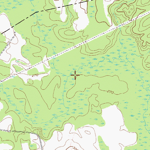 Topographic Map of Nealey Creek, GA