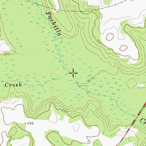 Topographic Map of Neals Creek, GA