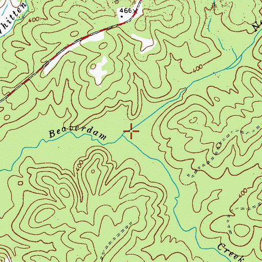 Topographic Map of Neel Creek, GA