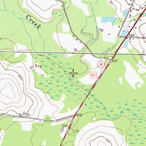 Topographic Map of Pride Branch, GA