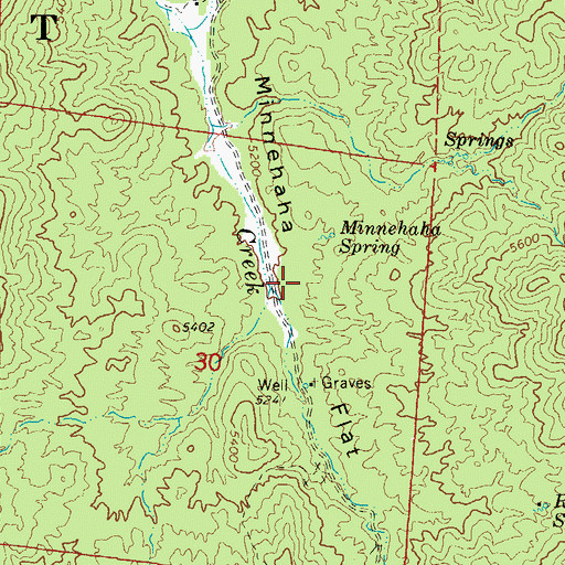 Topographic Map of Minnehaha Flat, AZ
