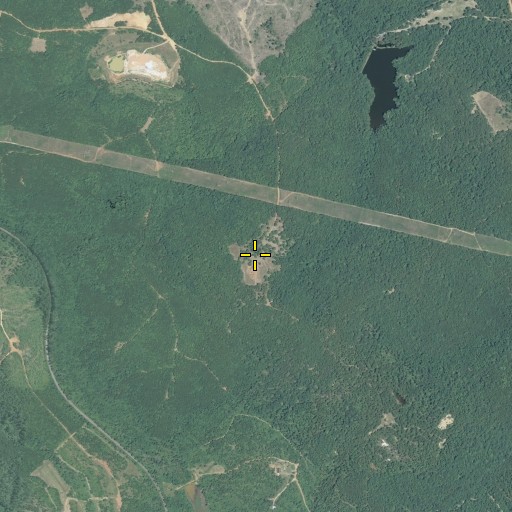 Aerial/Satellite Image of Nelson Cemetery, GA