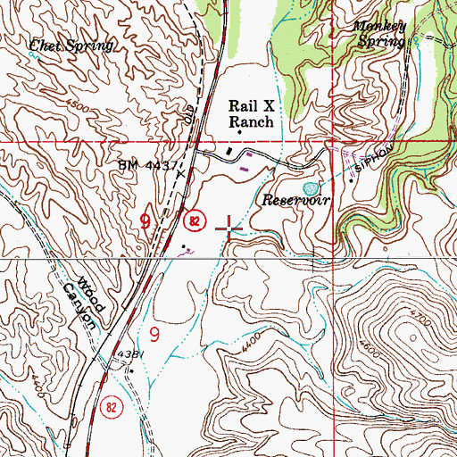 Topographic Map of Monkey Canyon, AZ