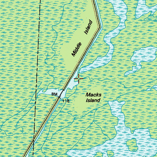 Topographic Map of North Fork Suwannee River, GA
