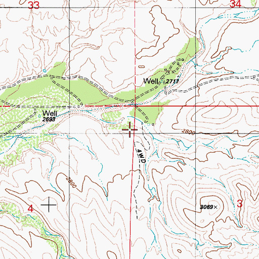 Topographic Map of Montrose Canyon, AZ