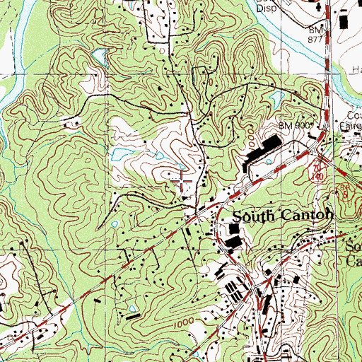 Topographic Map of Oakdale Church, GA