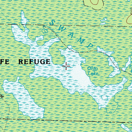 Topographic Map of Ohio Lake, GA