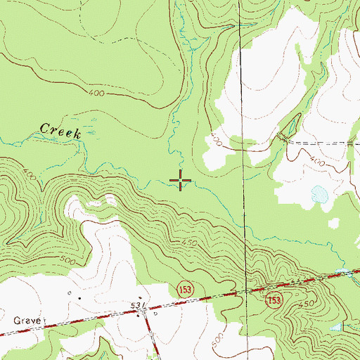 Topographic Map of Owens Creek, GA