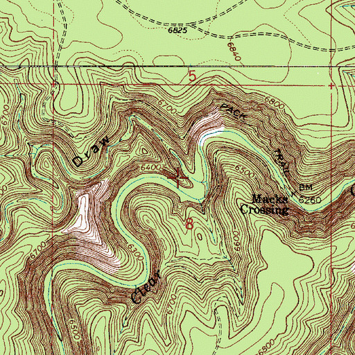 Topographic Map of Moqui Draw, AZ