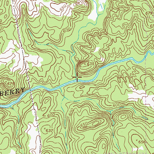 Topographic Map of Palmetto Creek, GA