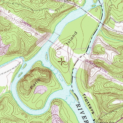 Topographic Map of Paris Island, GA