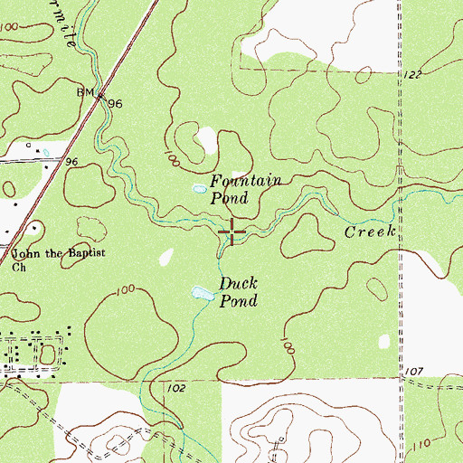 Topographic Map of Parramore Creek, GA