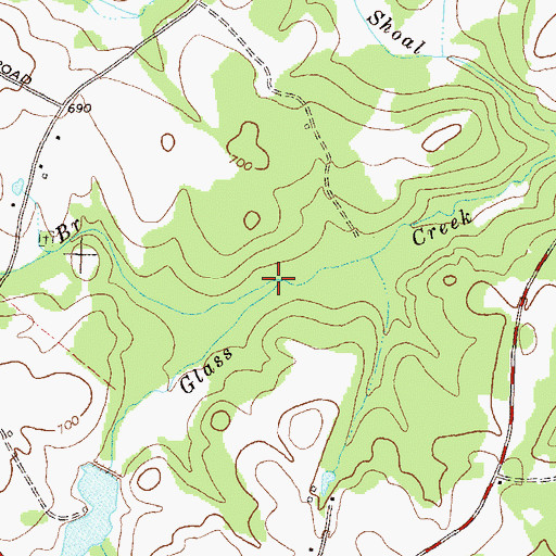 Topographic Map of Patrick Branch, GA