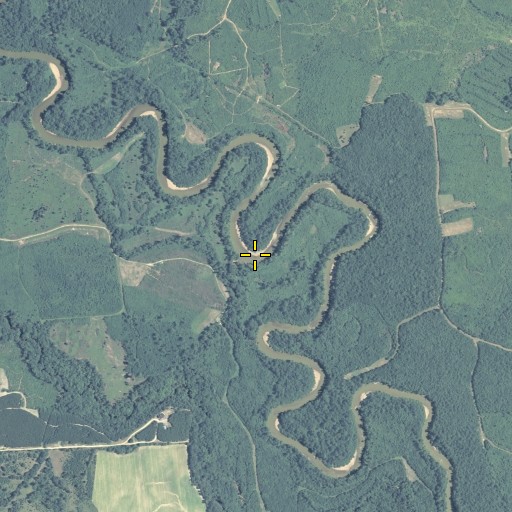 Aerial/Satellite Image of Patsiliga Creek, GA