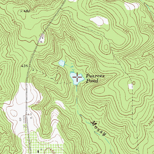 Topographic Map of Pearces Pond, GA