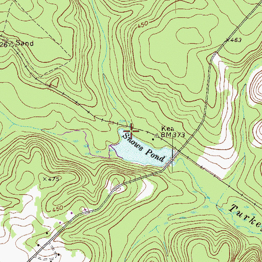 Topographic Map of Pennywinkle Branch, GA