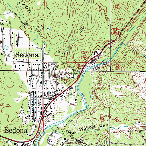 Topographic Map of Mormon Canyon, AZ