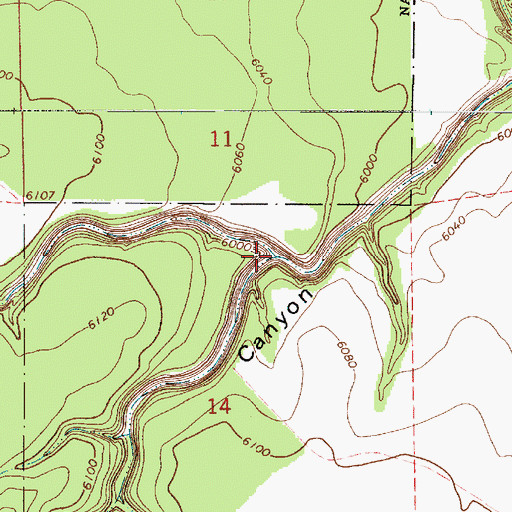 Topographic Map of Mormon Canyon, AZ