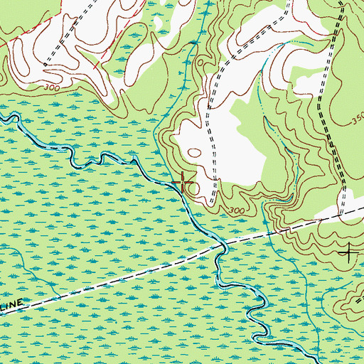 Topographic Map of Philcher Creek, GA