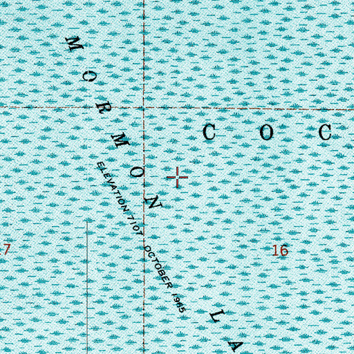 Topographic Map of Mormon Lake Valley, AZ