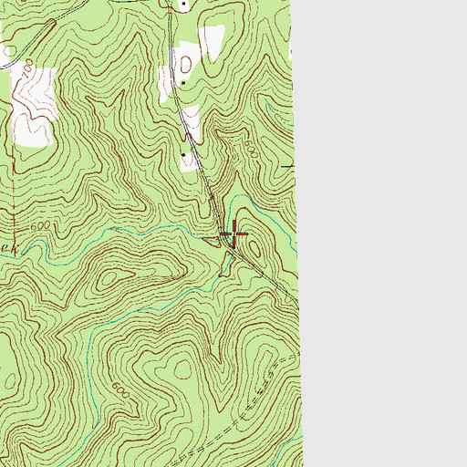 Topographic Map of Phinazee Creek, GA