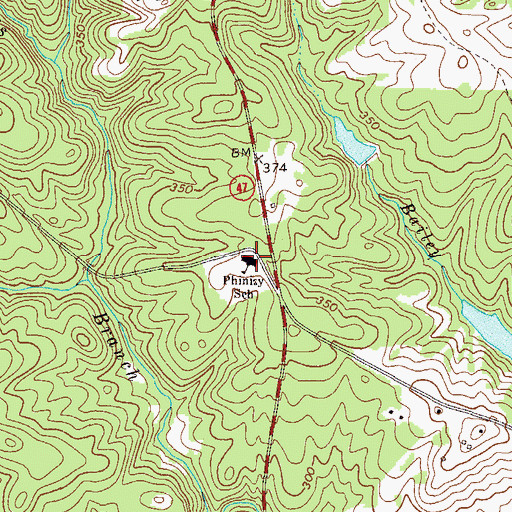 Topographic Map of North Columbia Elementary School, GA