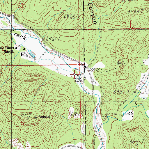 Topographic Map of Mother Hubbard Canyon, AZ