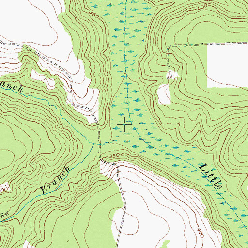 Topographic Map of Pittmans Mill Branch, GA
