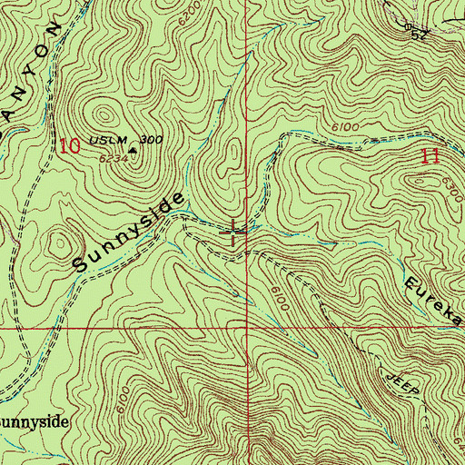 Topographic Map of Mud Spring, AZ