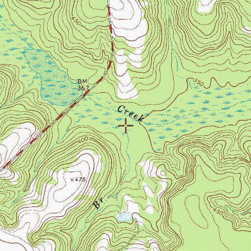 Topographic Map of Pool Branch, GA