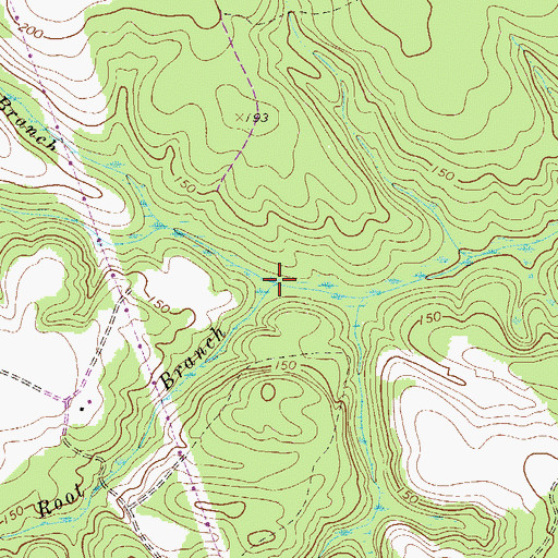 Topographic Map of Poplar Root Branch, GA