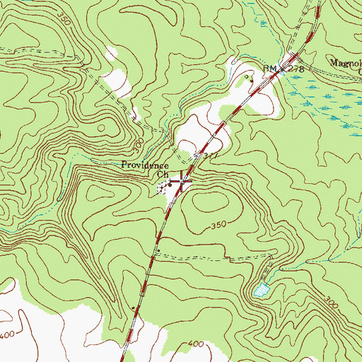 Topographic Map of Providence Church, GA