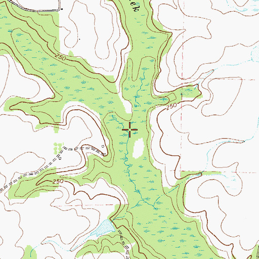 Topographic Map of Pruitt Creek, GA
