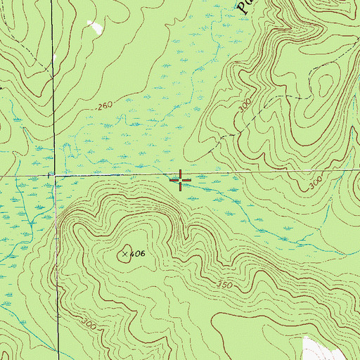 Topographic Map of Pumpkin Creek, GA