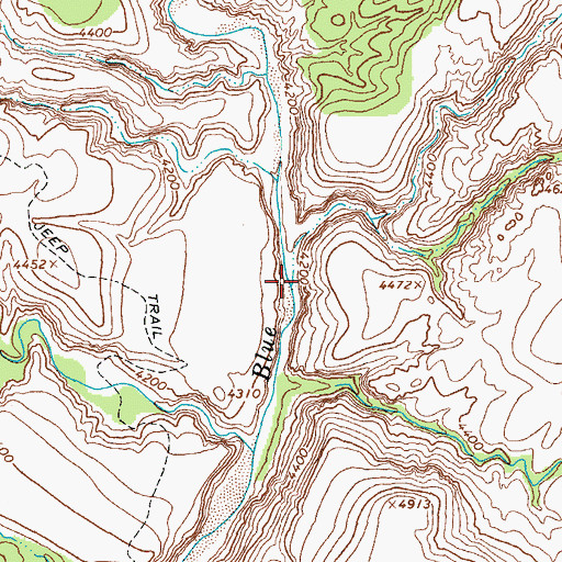 Topographic Map of Mud Springs Canyon, AZ