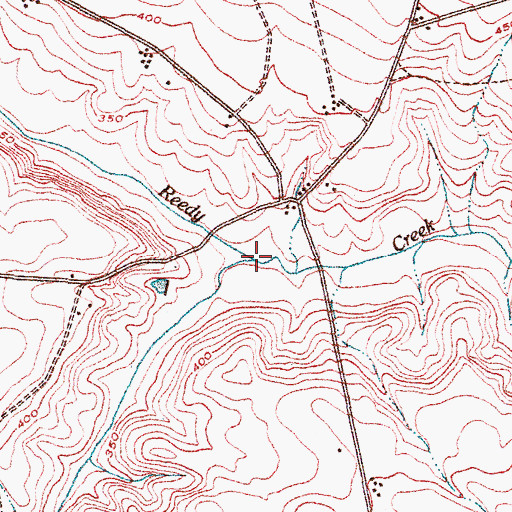 Topographic Map of Rayburn Branch, GA