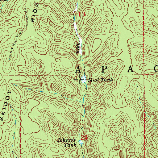 Topographic Map of Mud Tank, AZ