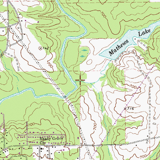 Topographic Map of Red River, GA