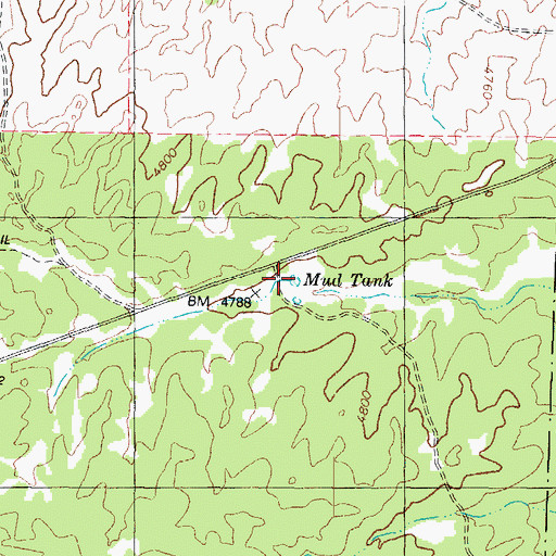 Topographic Map of Mud Tank, AZ