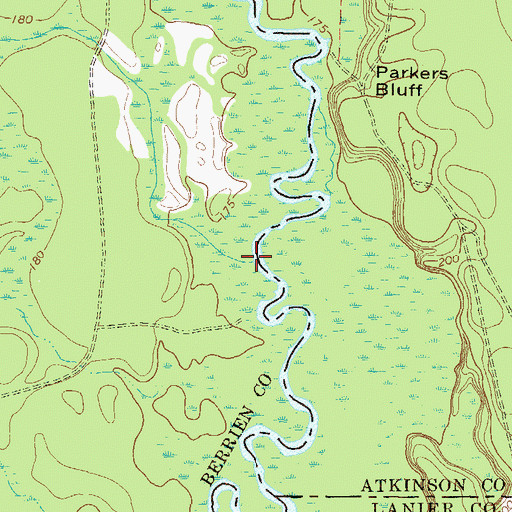 Topographic Map of Reedy Branch, GA
