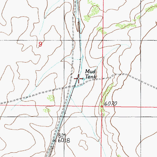 Topographic Map of Mud Tank, AZ