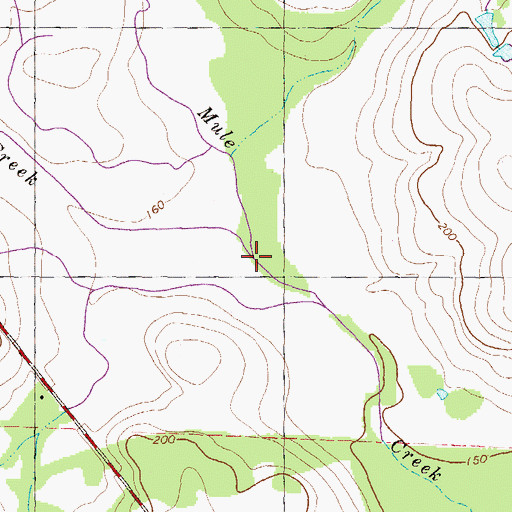 Topographic Map of Reedy Creek, GA