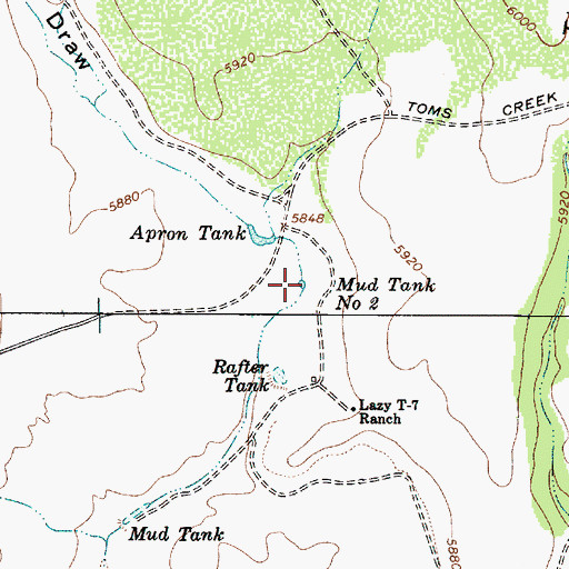Topographic Map of Mud Tank Number Two, AZ