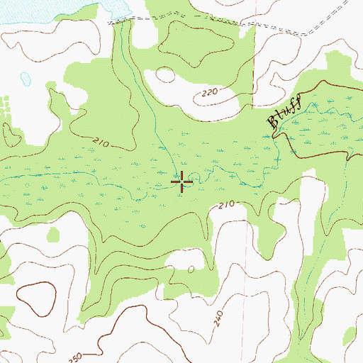 Topographic Map of Reedy Creek, GA