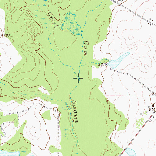Topographic Map of Reedy Creek, GA