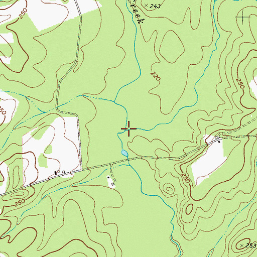 Topographic Map of Reedy Creek, GA