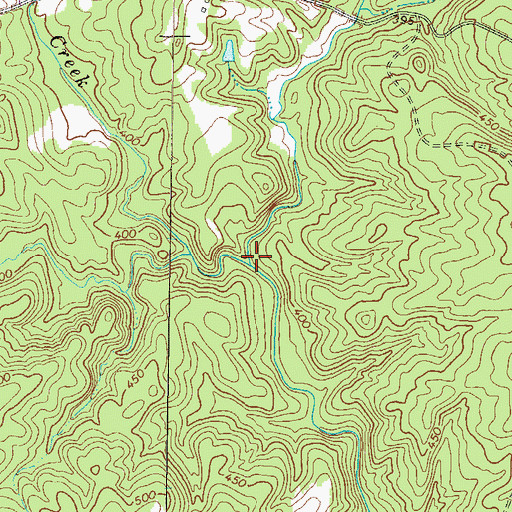 Topographic Map of Rehoboth Branch, GA
