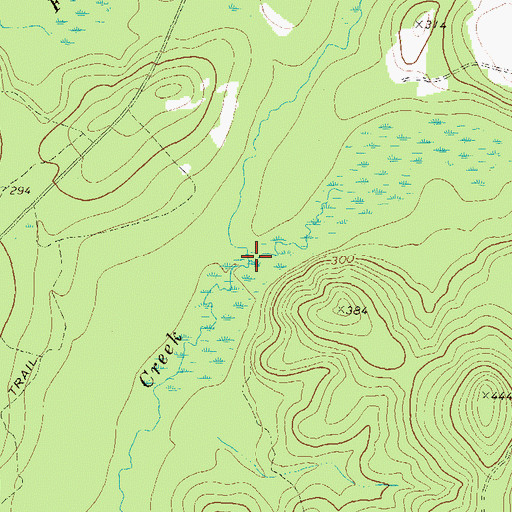 Topographic Map of Richland Creek, GA