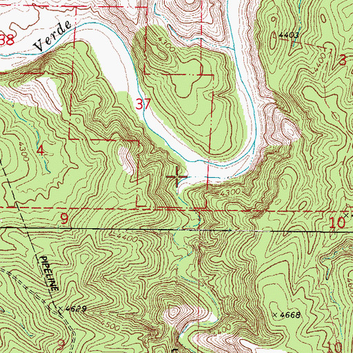 Topographic Map of Muldoon Canyon, AZ