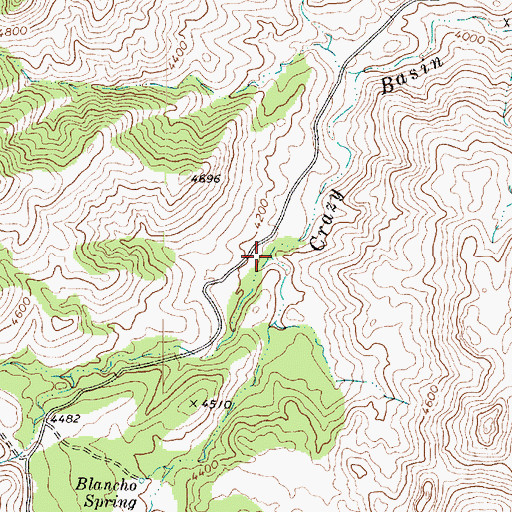Topographic Map of Muldoon Gulch, AZ